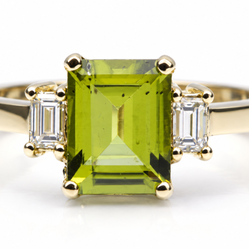 18 Karaats Geelgouden Peridot Ring