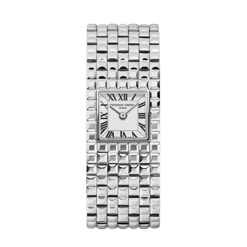 Frederique Constant Manchette Staal/St Romeins Witte Wpl Quartz 25.7mm FC-200WR1MC6B