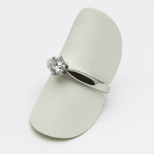 Vaessen Collection 18K Witgouden Solitairring 0.26ct E/VVS2 CR750WG026EVVS2HRD