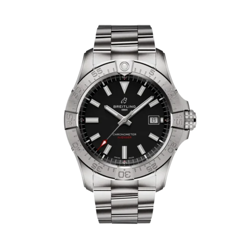 Breitling Avenger Automaat Staal/Staal Zwarte Wijzerpl. 42mm A17328101B1A1
