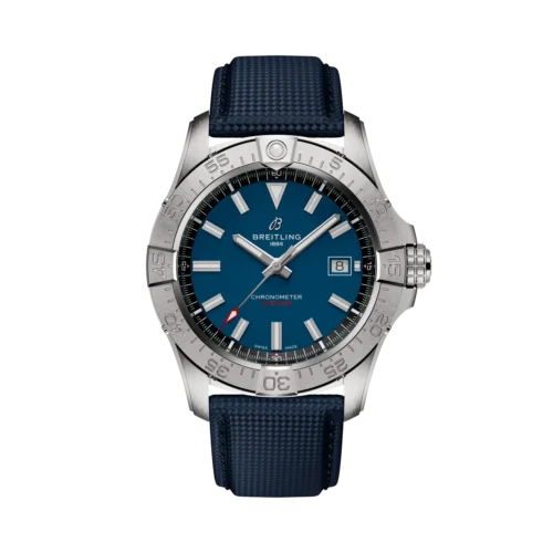 Breitling Avenger Automaat Staal/Leder Blauwe Wijzerpl. 42mm A17328101C1X1