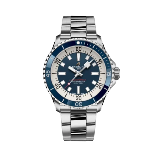 Breitling Superocean Automaat Staal/Staal Blauwe Wpl 42mm A17375E71C1A1