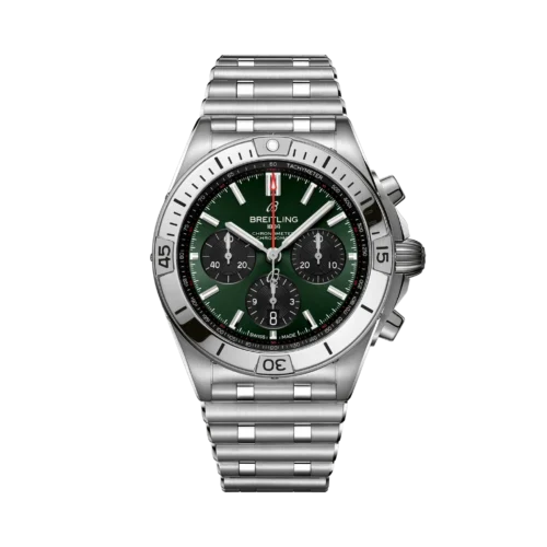 Breitling Chronomat B01 Chrono Staal/Staal Groene Wpl. 42mm AB0134101L2A1