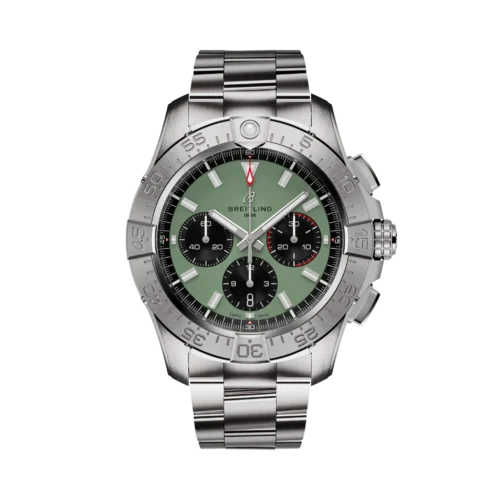 Breitling Avenger B01 Chronograph Staal/Staal Groen Wpl 44mm AB0147101L1A1