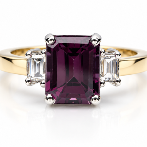 18K Bicolor Gouden Rodoliet Ring