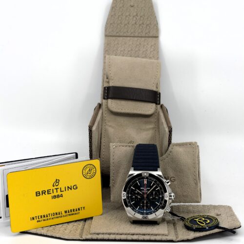 Breitling Chronomat Automatic Staal/Rubber Blauwe Wpl 42mm AB0134101C1S1