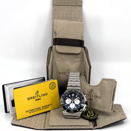 Breitling Super Chronomat Automaat St/St Zwarte Wpl 44mm AB0136251B1A1