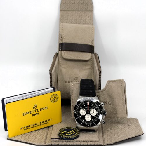 Breitling Super Chronomat Automaat St/Rubber Zwarte Wpl 44mm AB0136251B1S1
