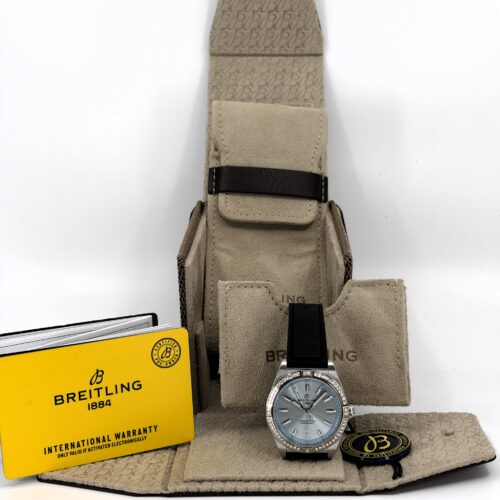 Breitling Chronomat Automatic Ice Blue Staal/Rubber 36mm G10380591C1S1