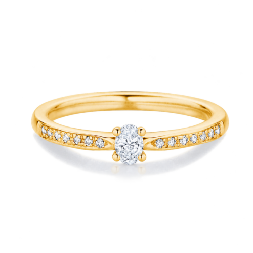 Maison V 18K Geelgouden Verlovingsring 0.15ct +0.07ct TW/VS V278650153
