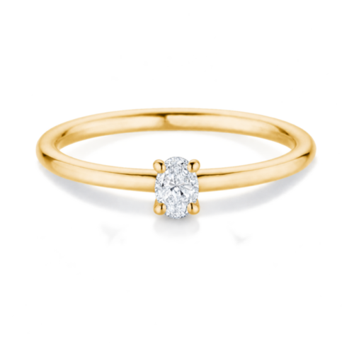 Maison V 18K Geelgouden Verlovingsring 0.15ct TW/VS V279190153